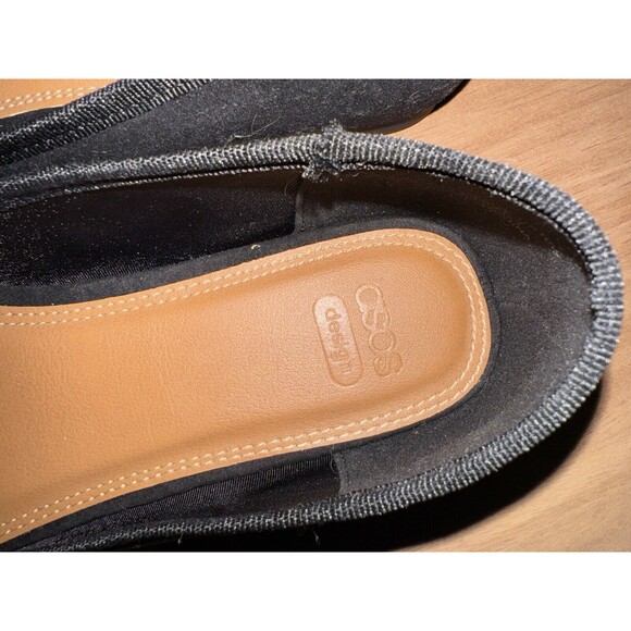 ASOS Design Wide Fit Lakeside Slipper Flats Black - Picture 2 of 6